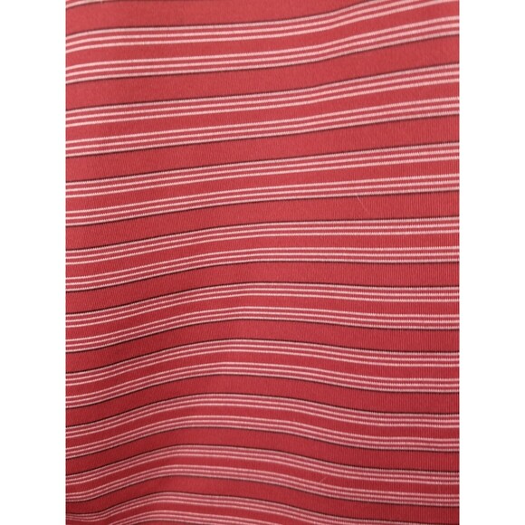 Nike Golf Polo Shirt Men's Small Red Striped  Lansdowne  Raymond James Logos - Picture 8 of 11